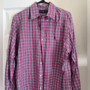 Pink and multi color Ralph Lauren dress shirt